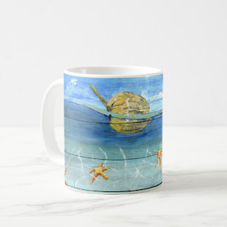Tasse mignonne d'étoiles de mer pour l'amant de
