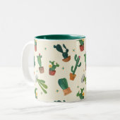 Tasse mignonne d'impression de cactus (Devant gauche)