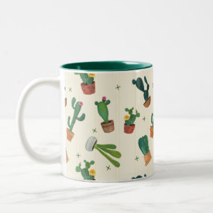 Tasse mignonne d'impression de cactus