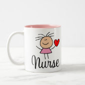 Tasse mignonne d'infirmière (Gauche)