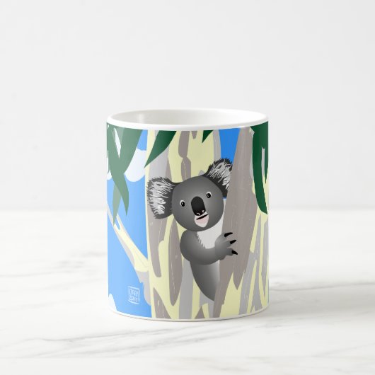 Tasse mignonne et curieuse de Naturescope de koala (Centre)