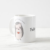 Tasse mignonne personnalisée de nom d'amant de thé (Devant gauche)