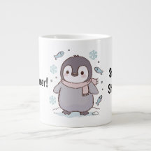 Tasse Mignonne Pingouin Kawaii – Restez Douillet,