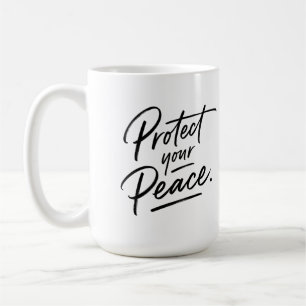 Tasse Mignonne Protégez Votre Paix
