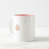 Tasse minimale de fruit rose de pêche (Devant gauche)