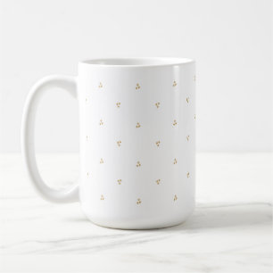 Tasse minimaliste aux étincelles dorées