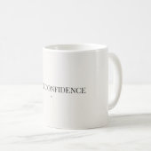 Tasse minimaliste Confiance discrète (Devant droit)