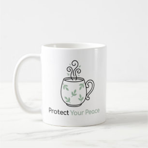 Tasse Minimaliste Confortable Protégez Votre Paix