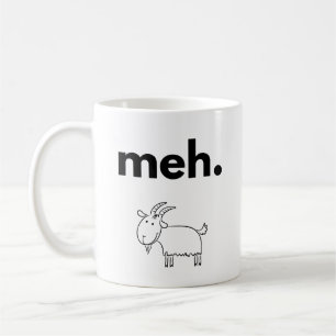 Tasse minimaliste drôle de chèvre gribouillée