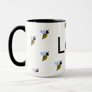 Tasse Minimaliste Love & Bees – Cadeau Romantique