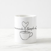 ☕ Tasse minimaliste pour âmes cosy 💭❤️ (Centre)