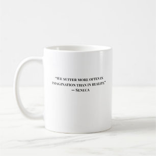 Tasse Minimaliste Stoïque Citation Sénèque