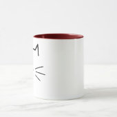 Tasse Minimalsite Moustaches de Chat | Tasse à Caf (Centre)