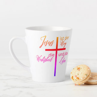 Tasse mit Kreuz – Jesus ist der Weg Latte Mok