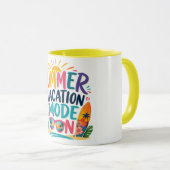 Tasse Mode Vacances D'été | Tropical Coloré (Devant droit)