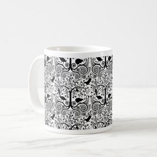 Tasse modelée par oiseaux indigènes de NZ (Devant gauche)