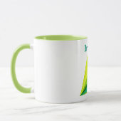 Tasse moderne 3D géométrique bicolore Keep Going (Gauche)