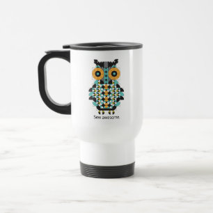 Tasse moderne adorable de voyage de motif