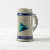 Tasse moderne bicolore géométrique 3D Keep Going (Devant droit)
