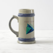 Tasse moderne bicolore géométrique 3D Keep Going (Gauche)