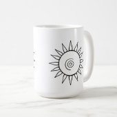 Tasse moderne coup de soleil céleste (Devant droit)
