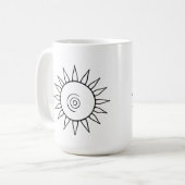Tasse moderne coup de soleil céleste (Devant gauche)