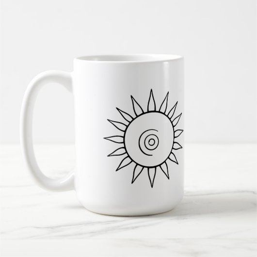 Tasse moderne coup de soleil céleste (Gauche)