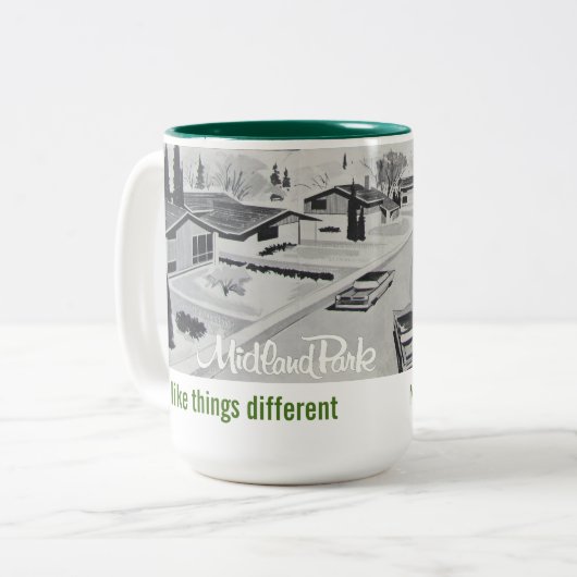 Tasse moderne d'architecture de la moitié du (Devant gauche)