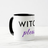 Tasse moderne de Halloween « Witch Please » – Chic (Devant gauche)