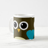 Tasse moderne de hibou de huée (Devant gauche)