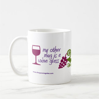 Tasse - mon autre tasse est un verre de vin