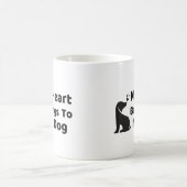 Tasse Mon Cœur Appartient à Mon Chien (Centre)