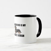 Tasse Mon Teckel Est Mon Humain Préféré (Devant droit)