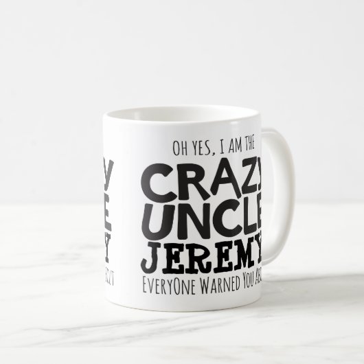 Tasse mono nommée faite sur commande (Devant droit)