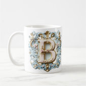 Tasse monogramme baroque 'B' pour une princesse du (Gauche)