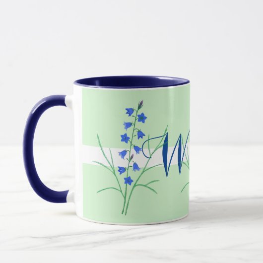 Tasse Monogramme Bluebells (Gauche)