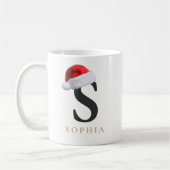 Tasse monogramme de Noël (Gauche)