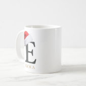 Tasse Monogramme de Noël (Devant gauche)