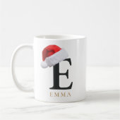 Tasse Monogramme de Noël (Gauche)