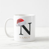 Tasse monogramme de Noël (Gauche)