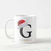 Tasse monogramme de Noël (Gauche)