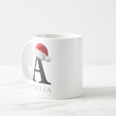 Tasse monogramme de Noël (Devant gauche)