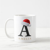 Tasse monogramme de Noël (Gauche)