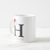 Tasse monogramme de Noël (Devant gauche)