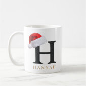 Tasse monogramme de Noël (Gauche)