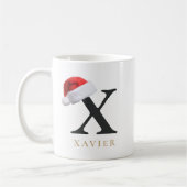 Tasse Monogramme de Noël (Gauche)