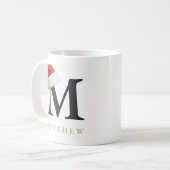 Tasse monogramme de Noël (Devant gauche)