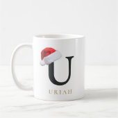 Tasse monogramme de Noël (Gauche)