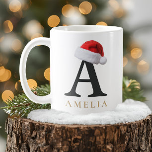 Tasse monogramme de Noël