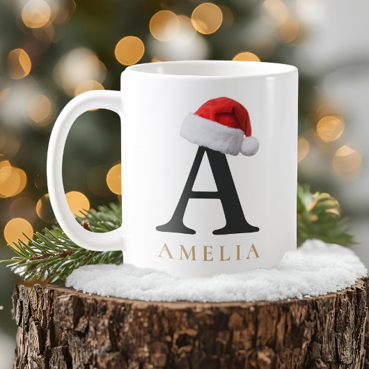 Tasse monogramme de Noël